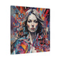 Matte Canvas Wall Art – "The Question Isn't Who's Going to Let Me; It's Who's Going to Stop Me" Inspirational Portrait