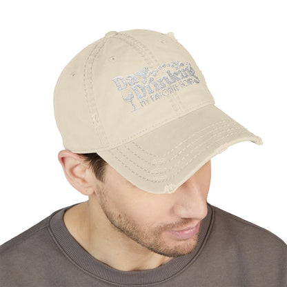 Day Drinking Squad Distressed Dad Hat — Embroidered Casual Baseball Cap