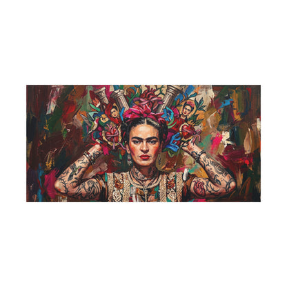 Frida Inspired Abstract Canvas Wall Art — Matte Stretched 1.25"