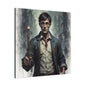 Dark Harry Canvas Print — Moody Urban Fantasy Stretched Wall Art