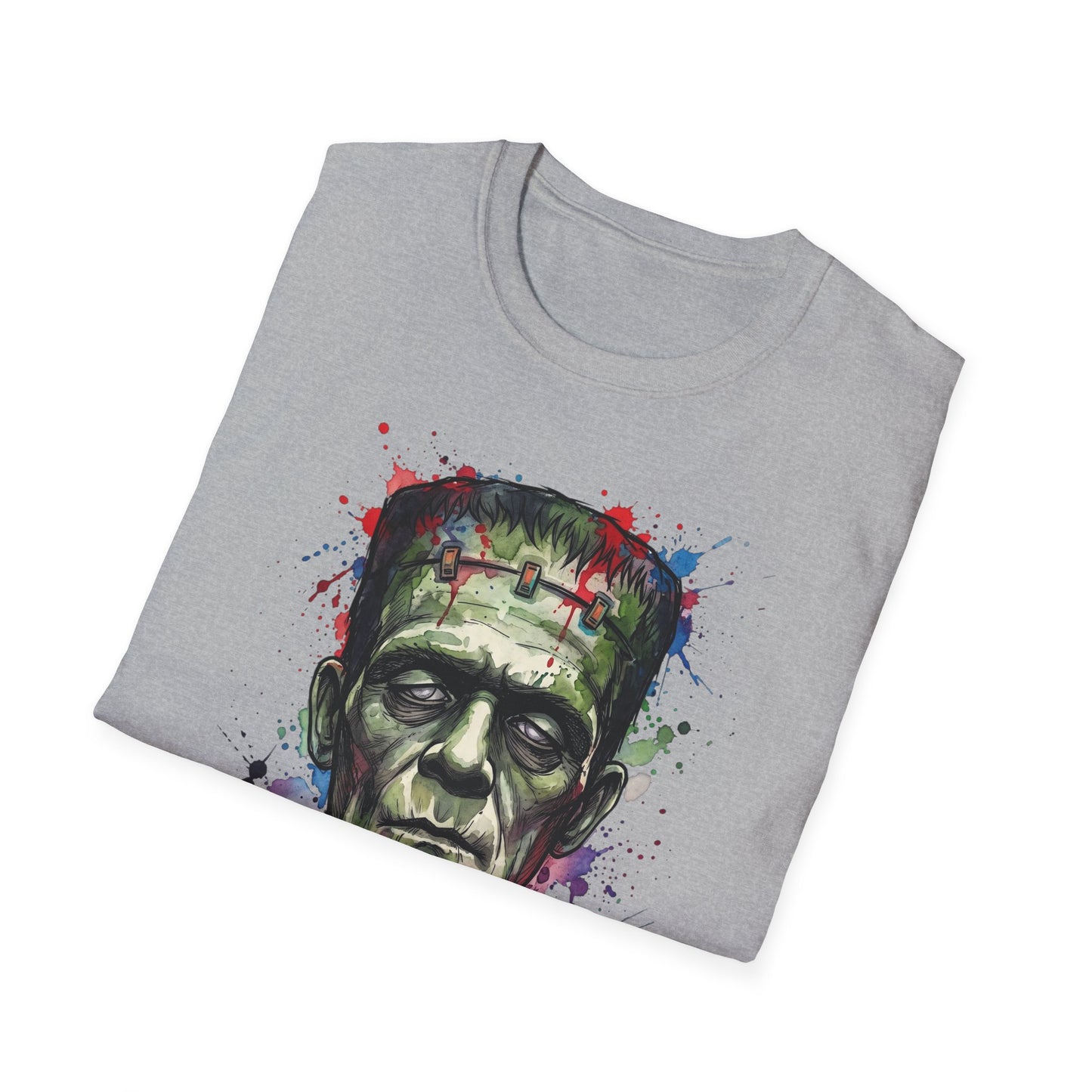 Frankenstein Watercolor Portrait T-Shirt
