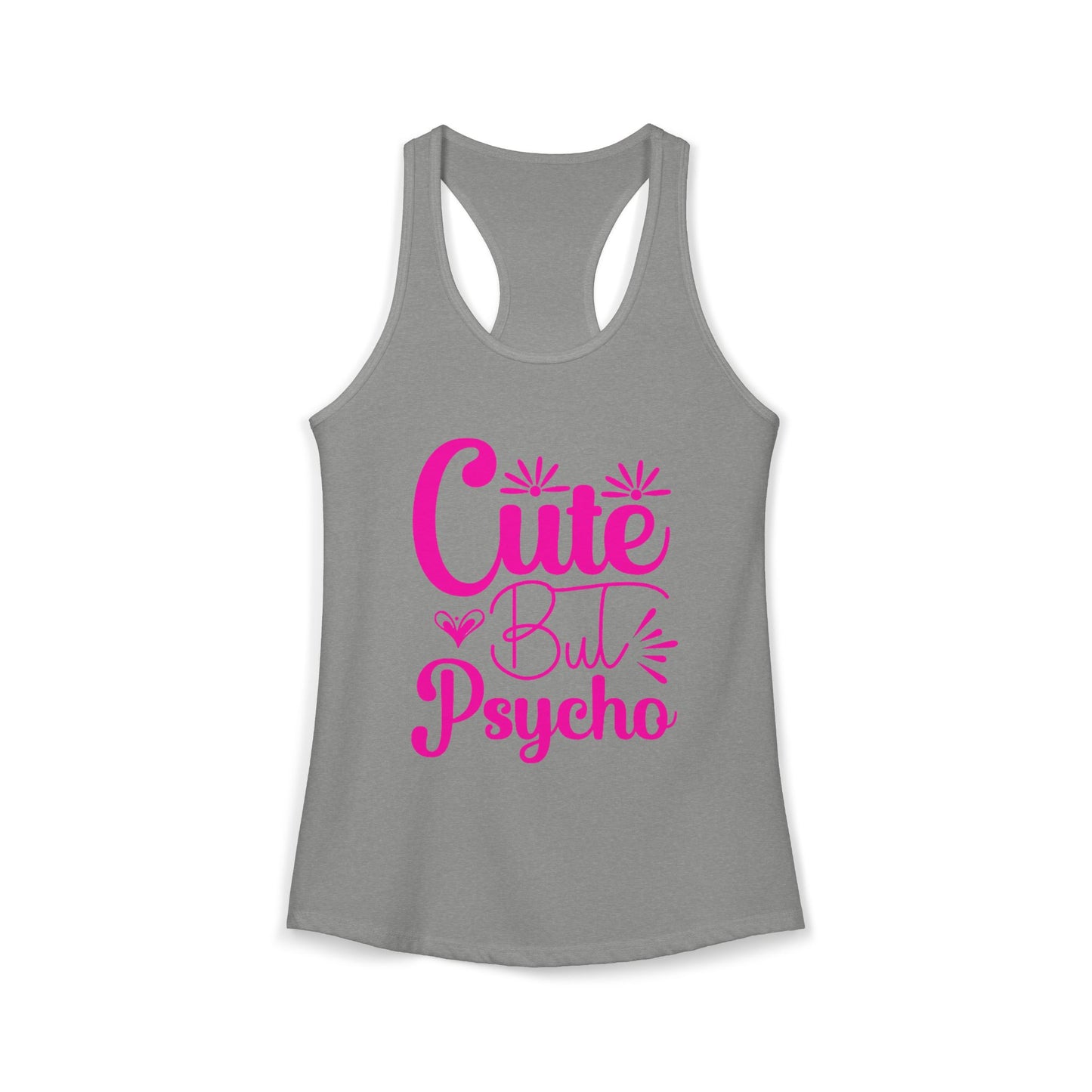 Women's Ideal "Cute Bu Psycho" Racerback Tank