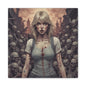 Zombie Swift Matte Canvas Wall Art — Gory Gothic Horror Illustration