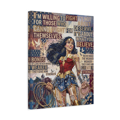 Woman Warrior Canvas Wall Art Print