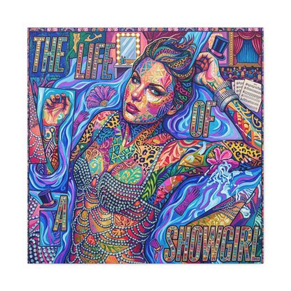 Showgirl Pop Abstract Canvas Wall Art Print