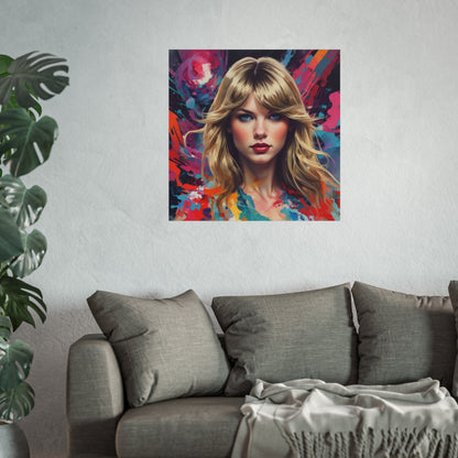 Taylor-Inspired Pop Art Portrait Poster Fine Art Wall Print