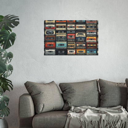 Cassette Tape Collage Fine Art Poster