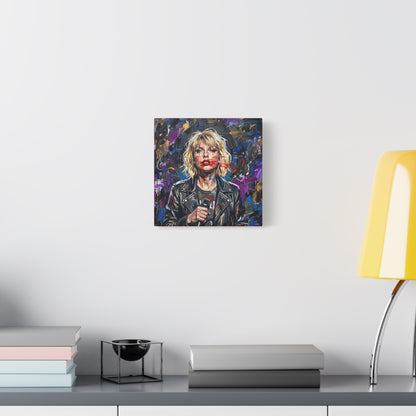 SMEARED THE LIPS Swift Portrait Canvas Art — Matte Stretched Canvas Print