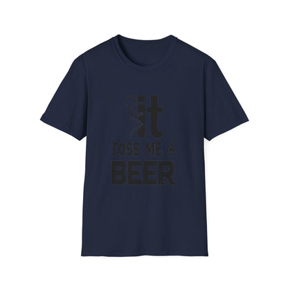 Funny 'Toss Me a Beer' T-Shirt – Beer Toss Party Tee