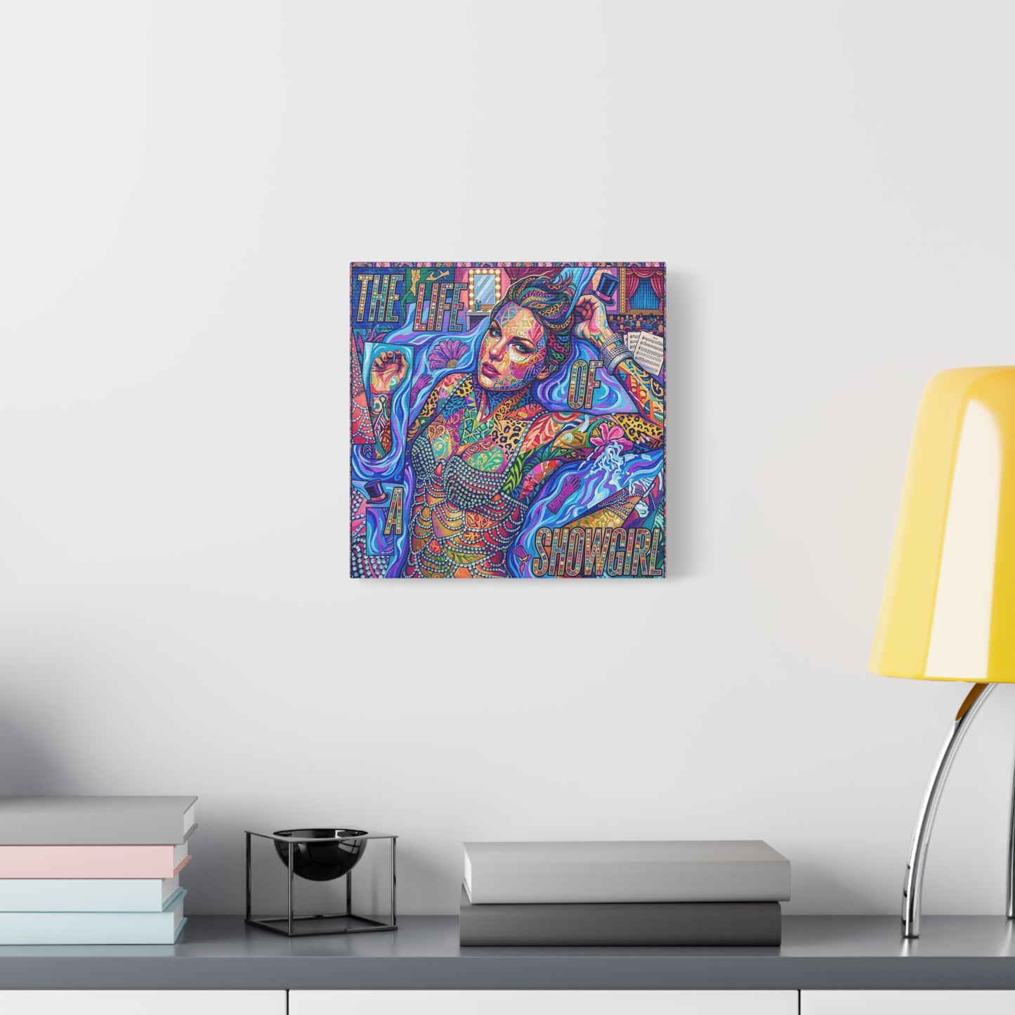 Showgirl Pop Abstract Canvas Wall Art Print