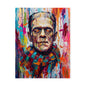 Frankenstein Color Splash Poster — Vibrant Pop Art Horror Wall Print