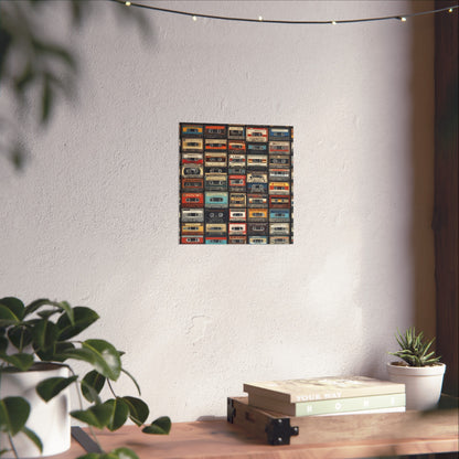 Cassette Tape Collage Fine Art Poster
