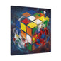 Magic Cube Abstract Canvas Wall Art Print — Matte Stretched Canvas