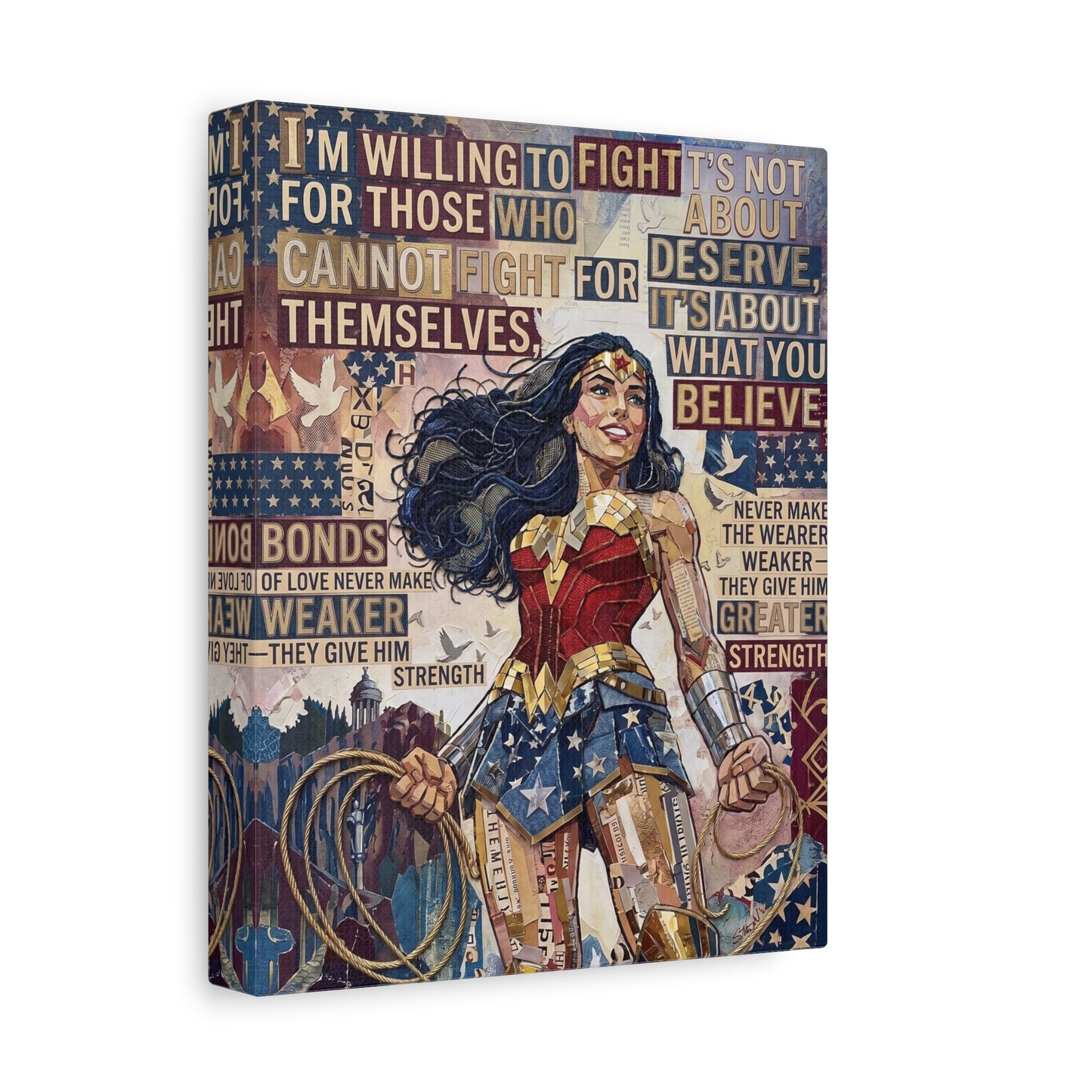 Woman Warrior Canvas Wall Art Print