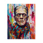 Frankenstein Color Splash Poster — Vibrant Pop Art Horror Wall Print
