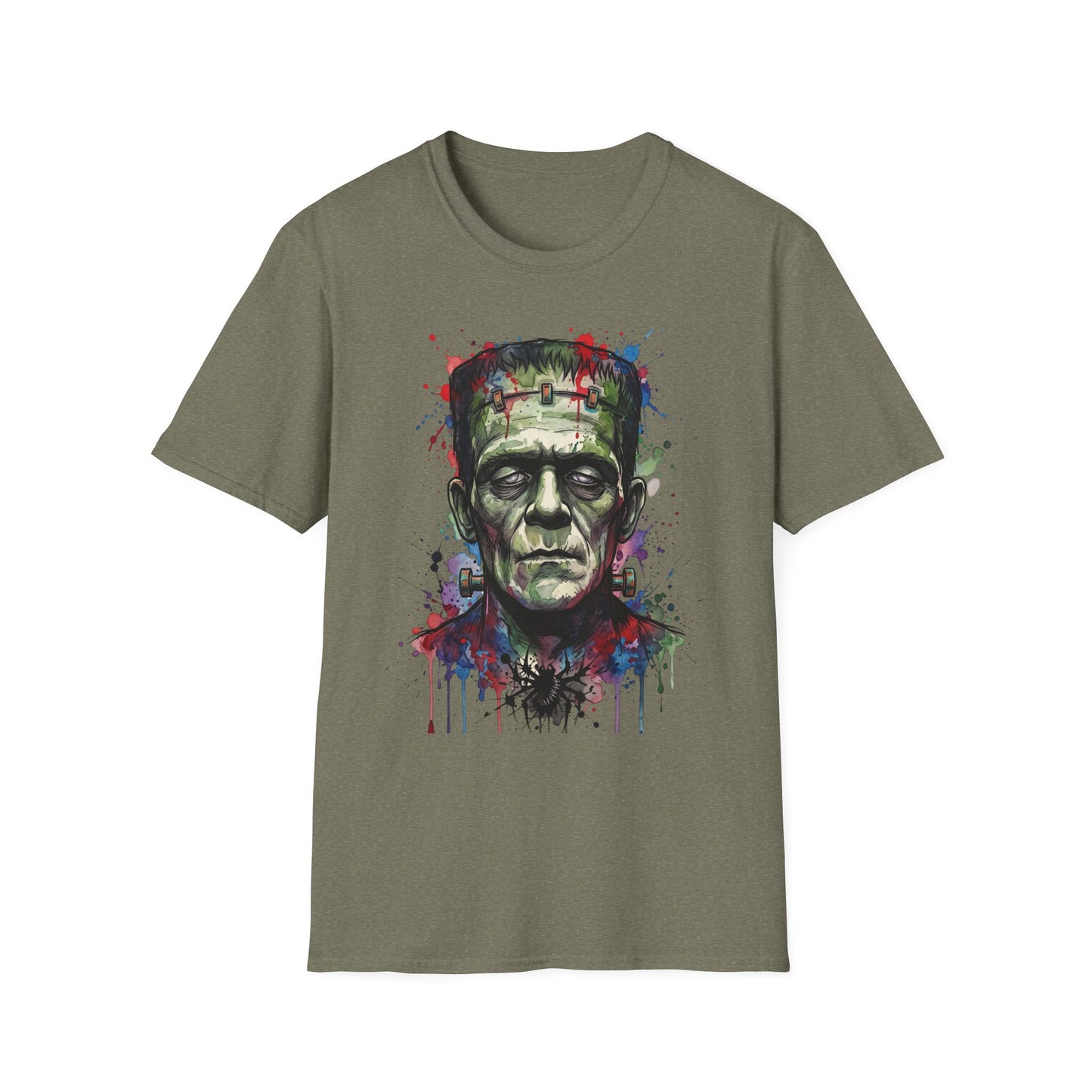 Frankenstein Watercolor Portrait T-Shirt