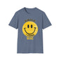 Wine Smile T-Shirt — "Smile I Found Wine" Retro Smiley Tee