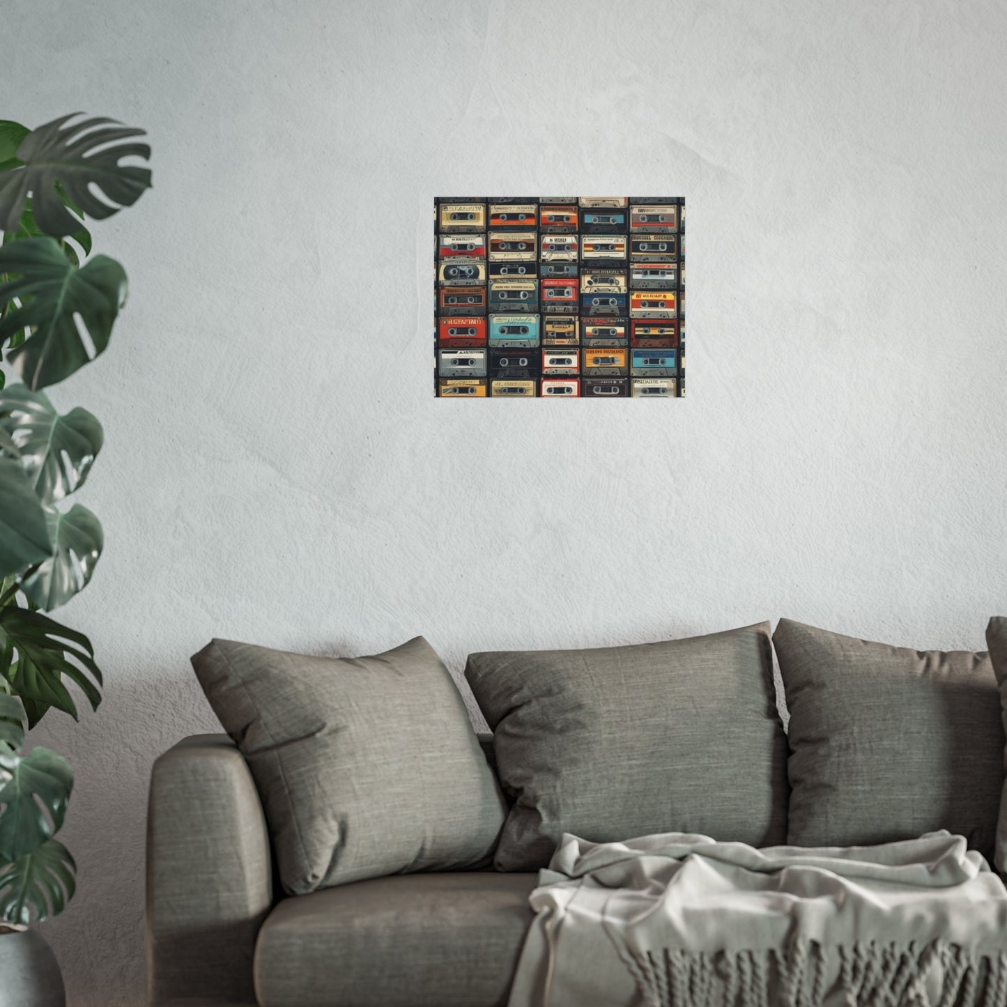 Cassette Tape Collage Fine Art Poster