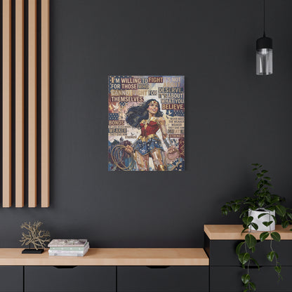 Woman Warrior Canvas Wall Art Print