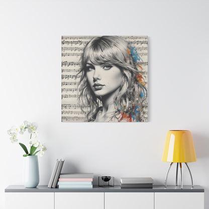 Swift Inspired - Portrait Music Canvas