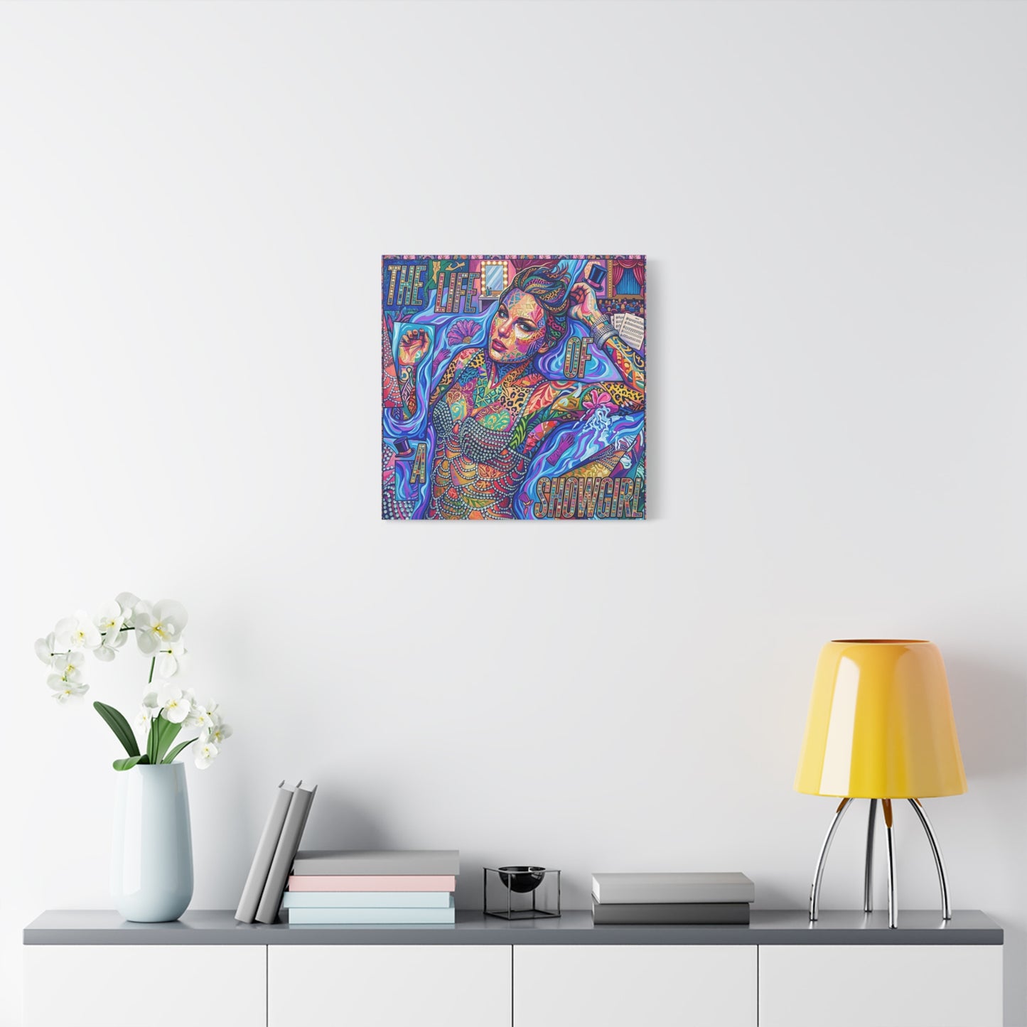 Showgirl Pop Abstract Canvas Wall Art Print
