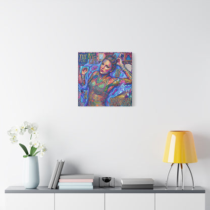 Showgirl Pop Abstract Canvas Wall Art Print