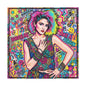 Queen of Pop Abstract Canvas Wall Art Print