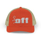 'F Off' Stick Figure Trucker Cap – Retro Distressed Snapback Hat