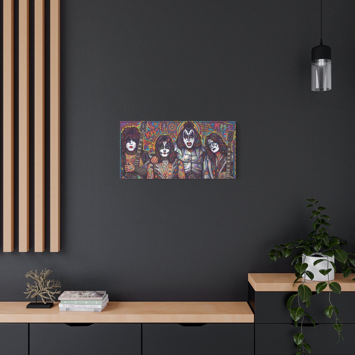 Hottest Band in the Land Abstract Canvas Wall Art — Matte Stretched 1.25"