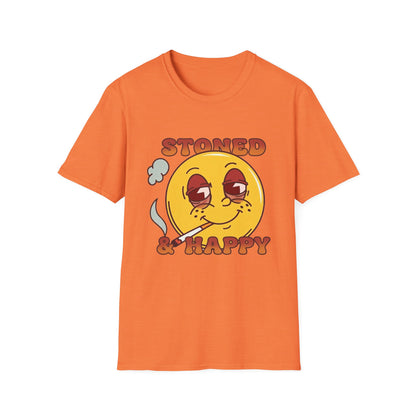 Stoned & Happy Smiley T-Shirt