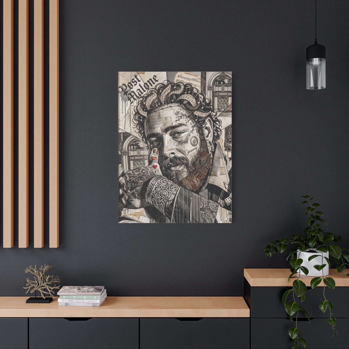 Post Portrait Matte Canvas Wall Art, Stretched 1.25"