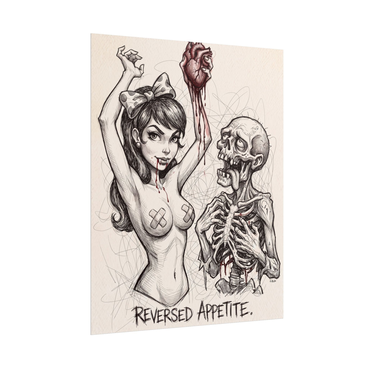 Reversed Appetite Comic Art Print Poster
