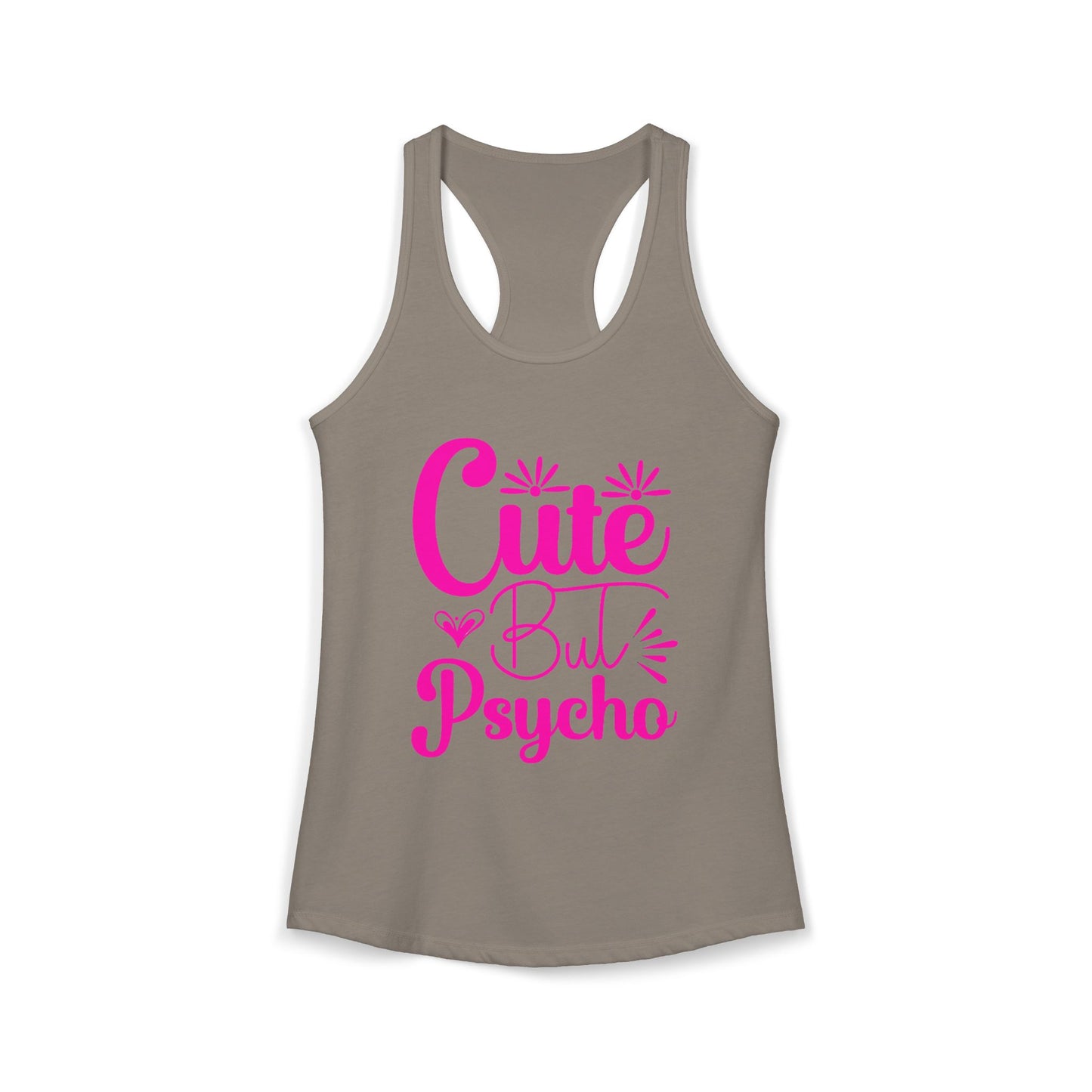 Women's Ideal "Cute Bu Psycho" Racerback Tank