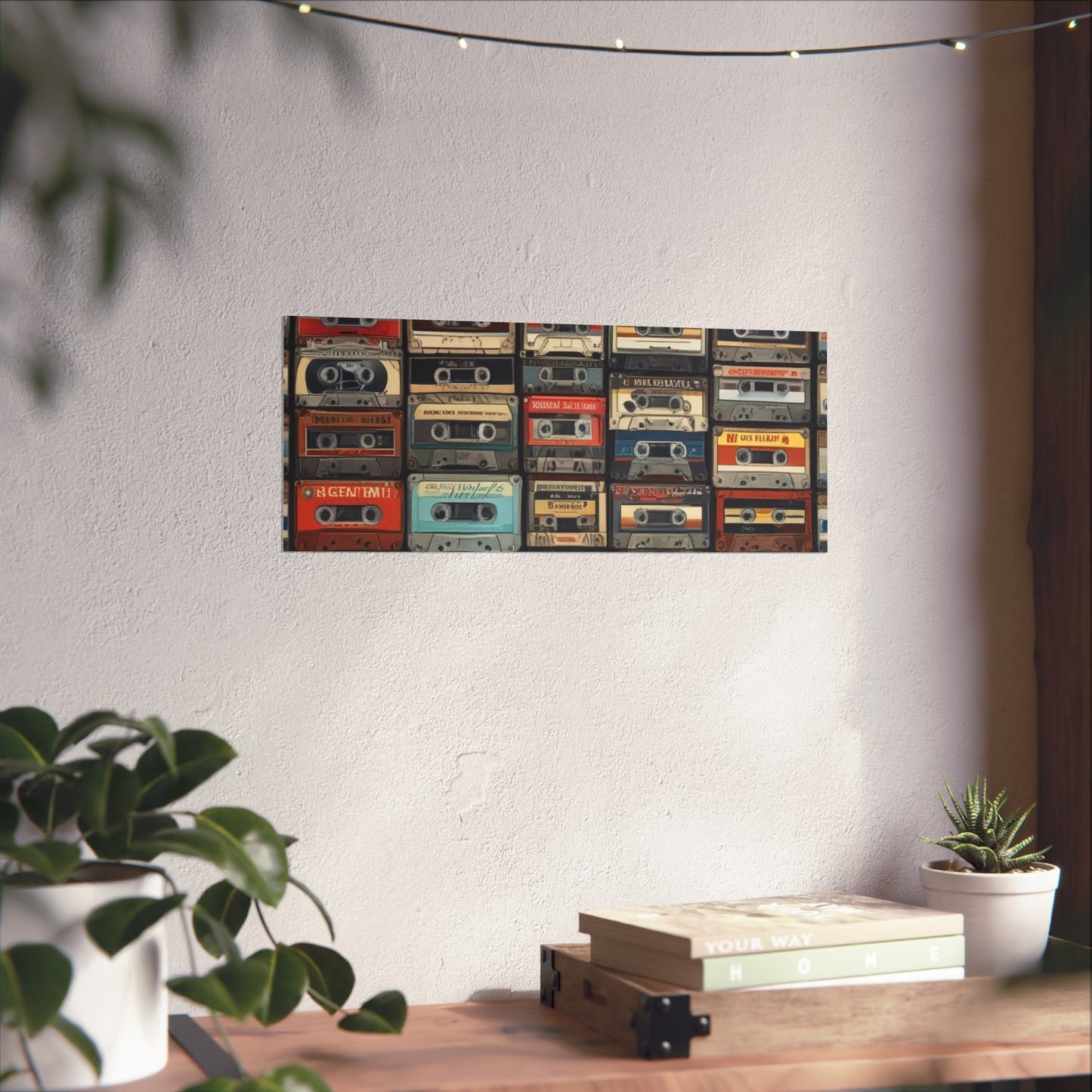 Cassette Tape Collage Fine Art Poster