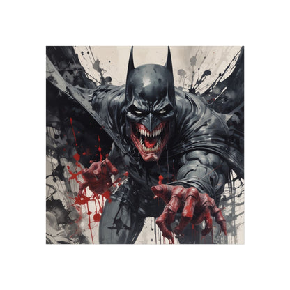 Batman Horror Art Poster Print — Dark Bloody Comic Fine Art Print