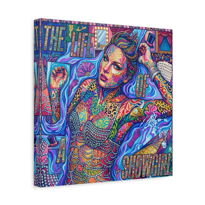 Showgirl Pop Abstract Canvas Wall Art Print