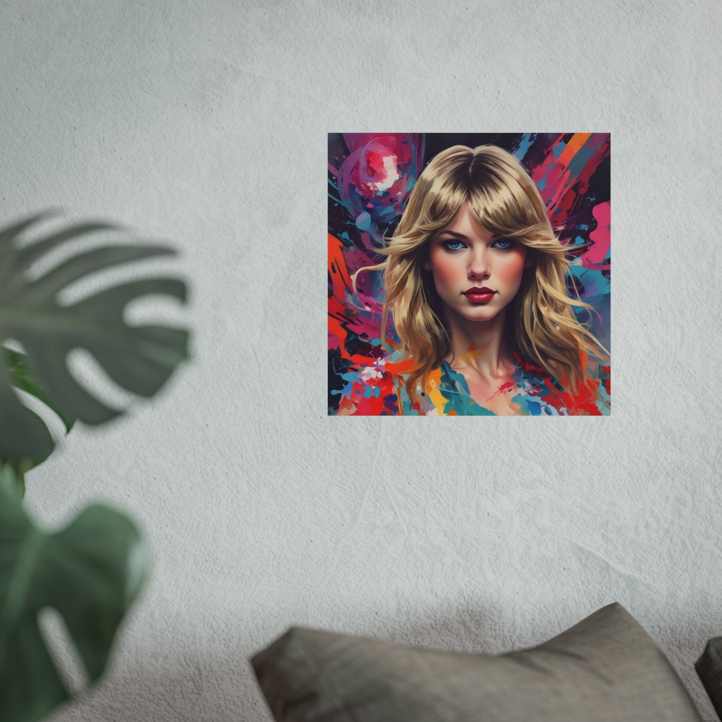 Taylor-Inspired Pop Art Portrait Poster Fine Art Wall Print