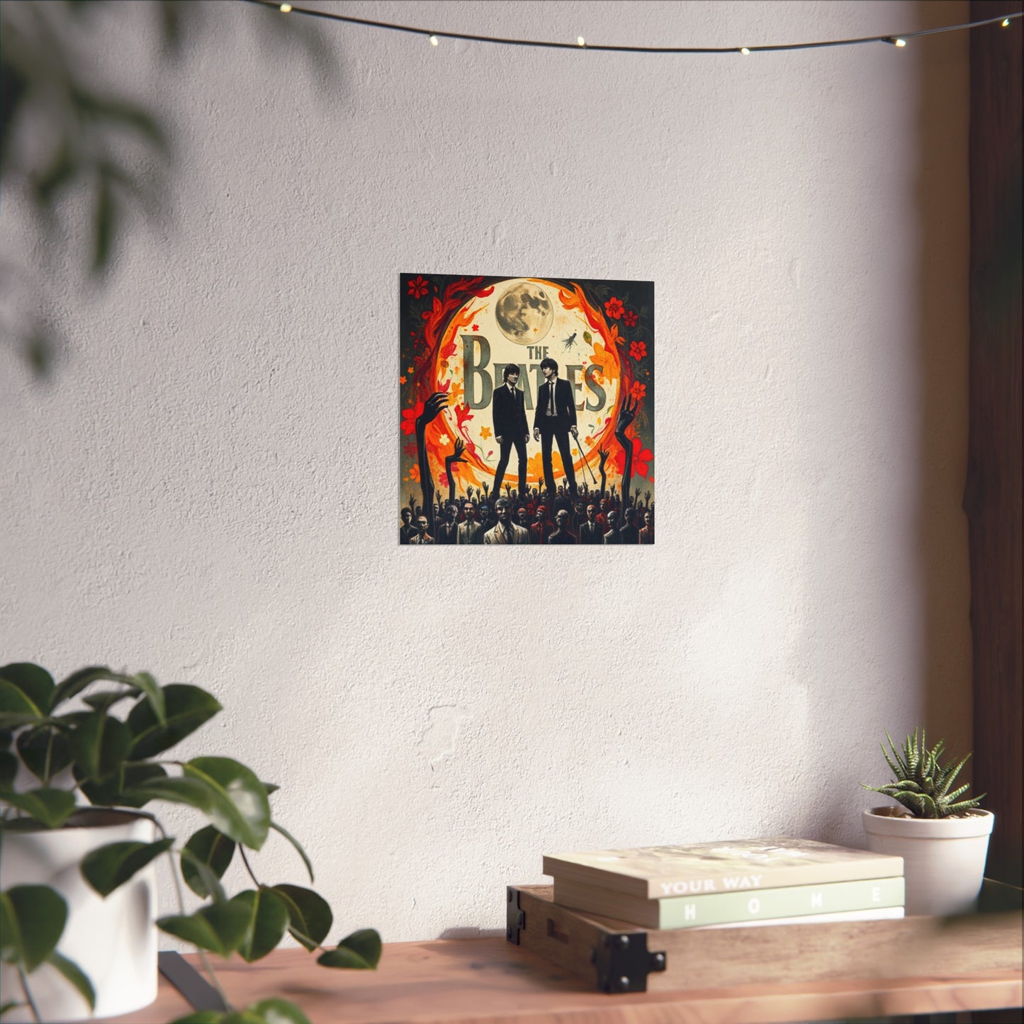 The Beatles Fine Art Poster – Retro Psychedelic Band Print