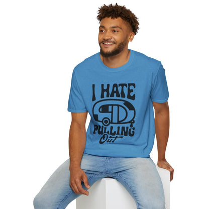 T-Shirt — “I Hate Pulling Out” Camper Graphic Tee
