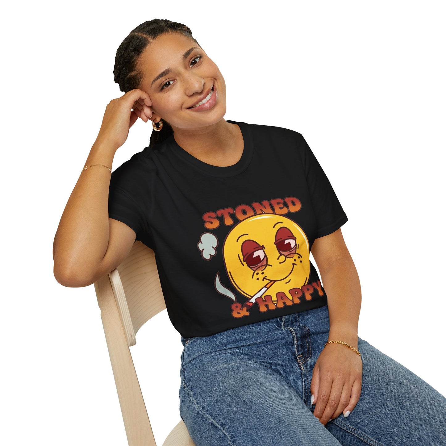 Stoned & Happy Smiley T-Shirt
