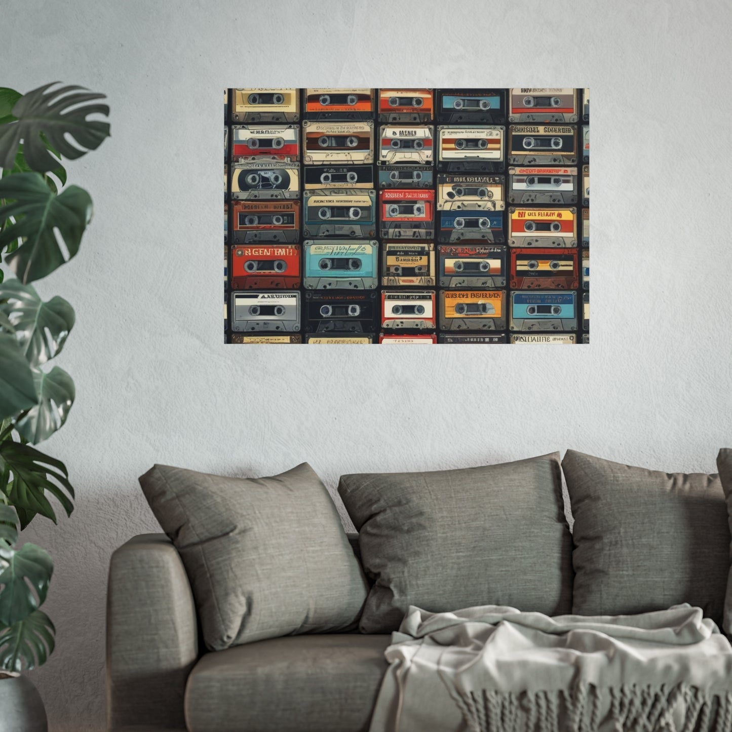 Cassette Tape Collage Fine Art Poster