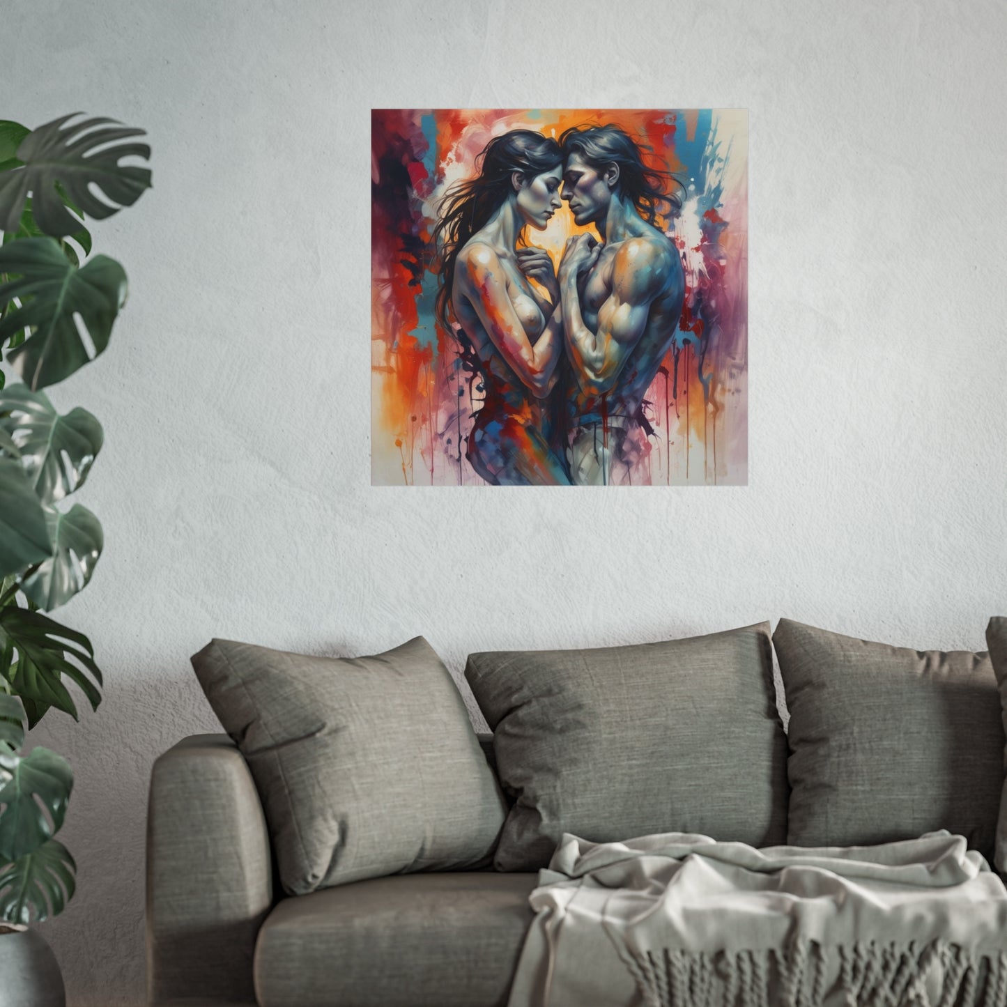 Romantic Embrace Fine Art Poster