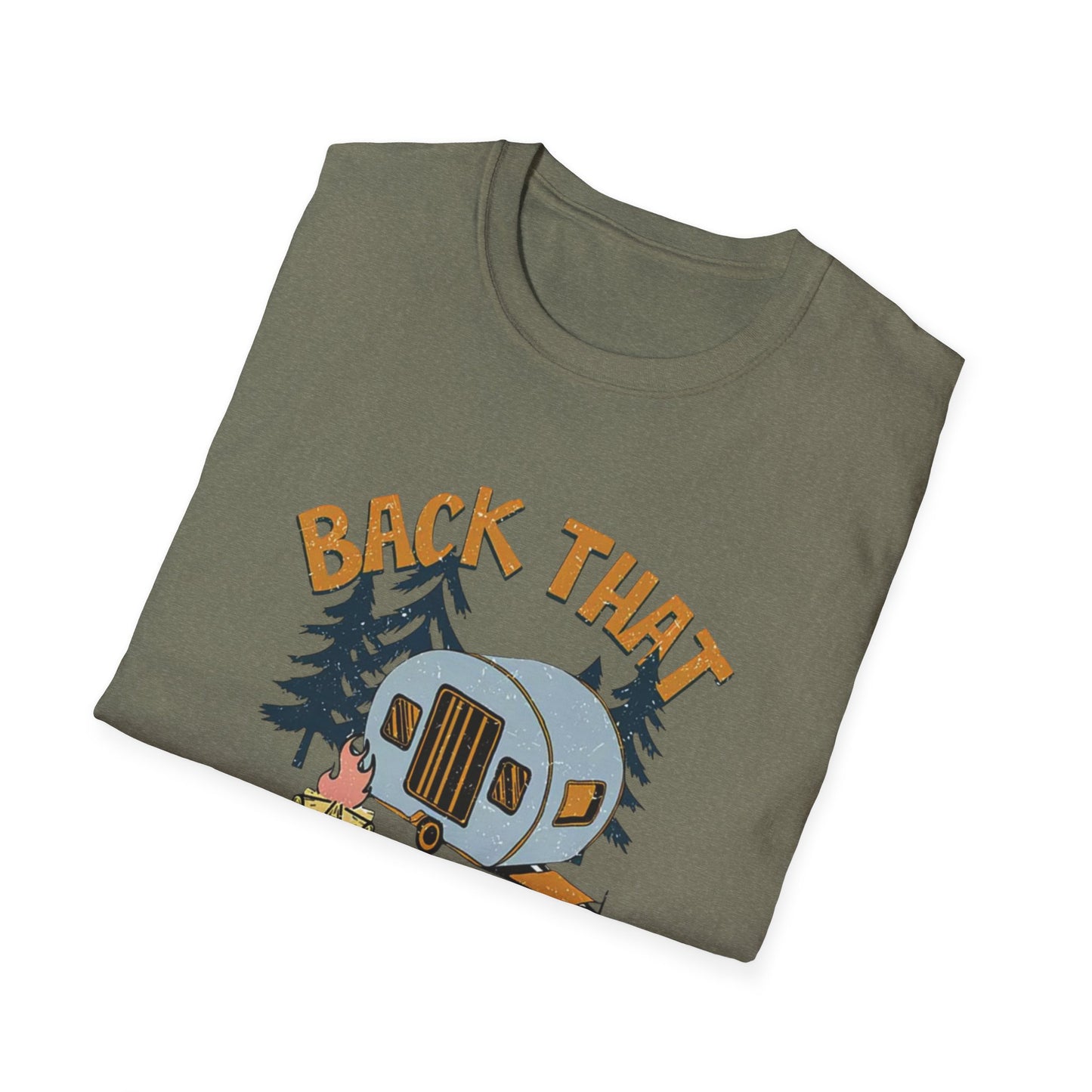 RV Camping T-Shirt — "Back That Thing Up" Retro Camper Graphic Tee