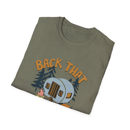RV Camping T-Shirt — "Back That Thing Up" Retro Camper Graphic Tee