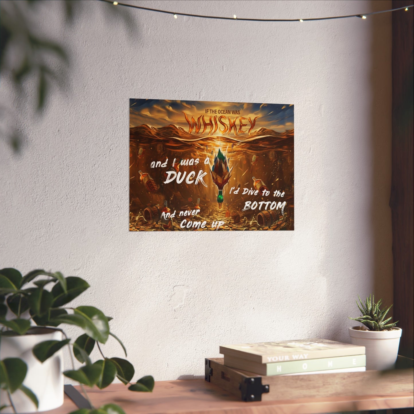 DMB "If the Ocean Was Whiskey" Duck Dive Decorative Print