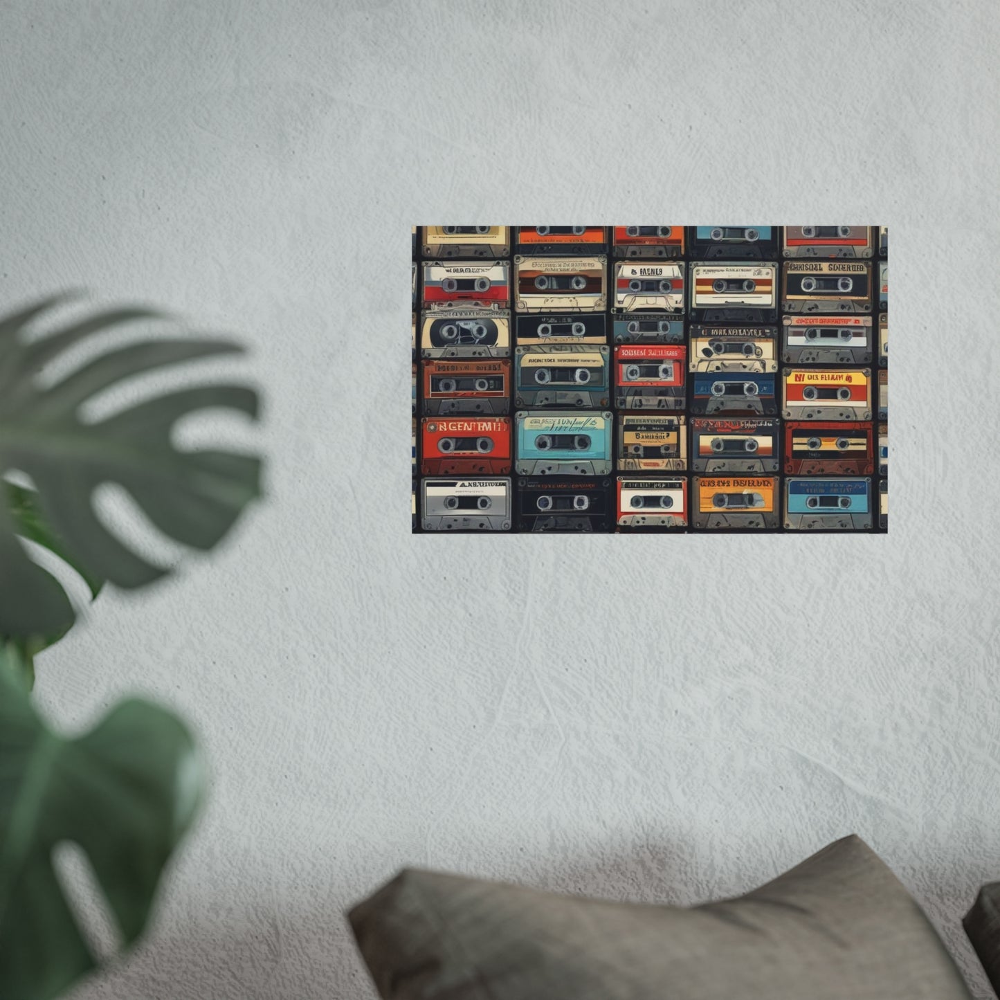 Cassette Tape Collage Fine Art Poster