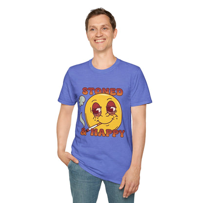 Stoned & Happy Smiley T-Shirt
