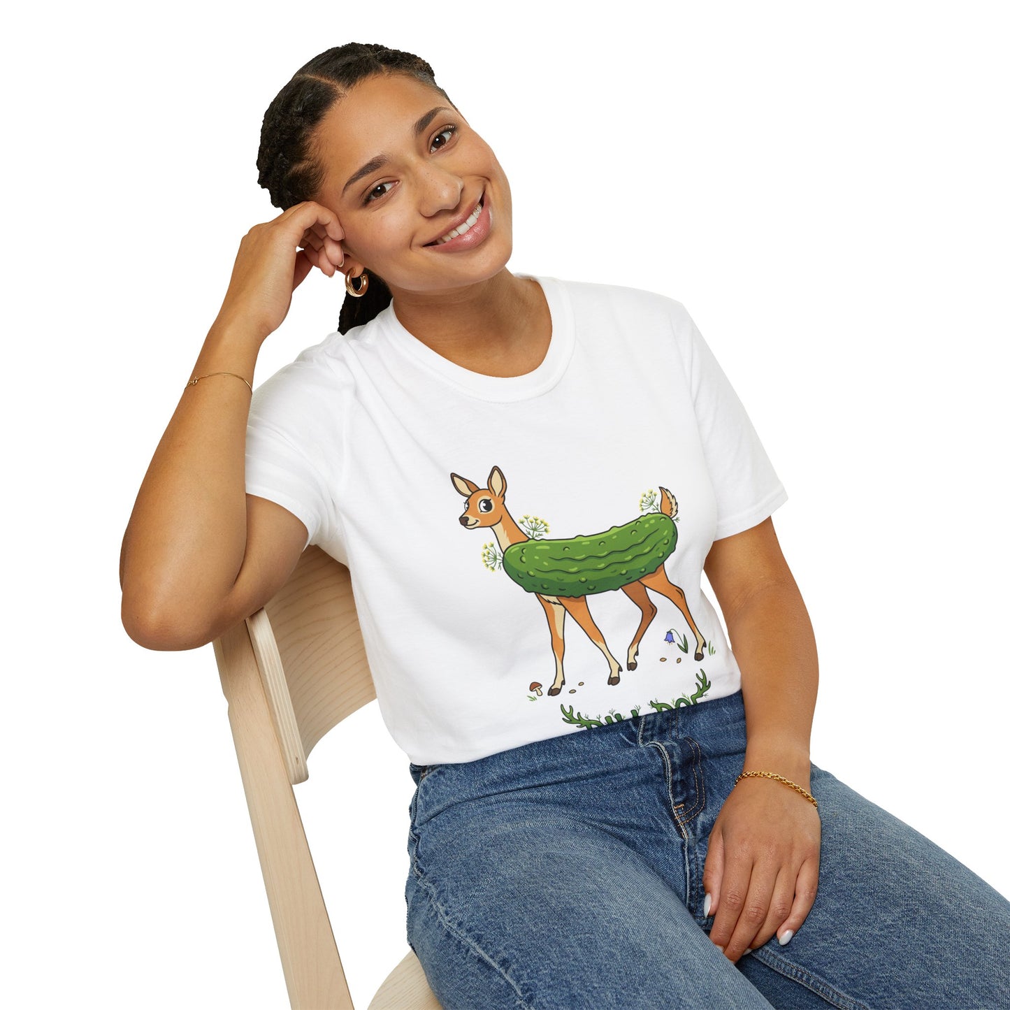 Dill Doe T-Shirt — Cute Pickle Deer Graphic Tee