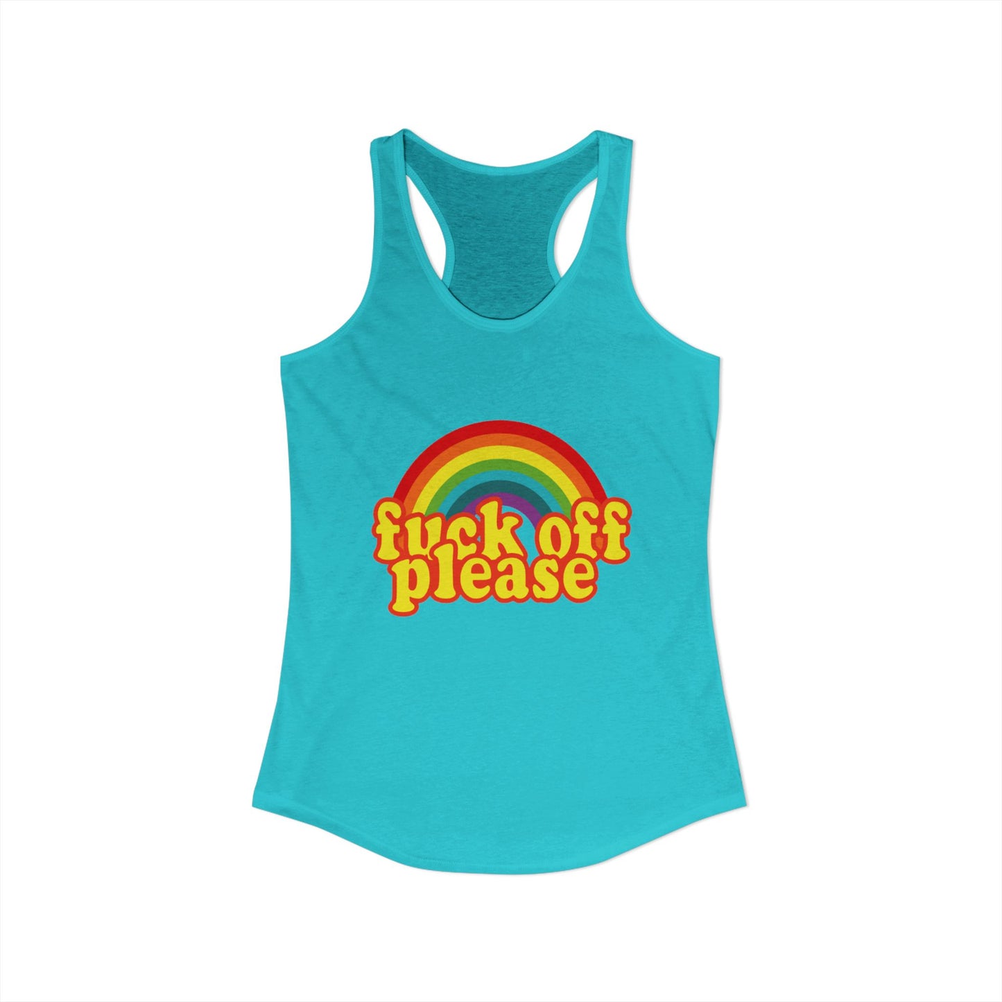 Women's Ideal "F*ck Off Please" Racerback Tank