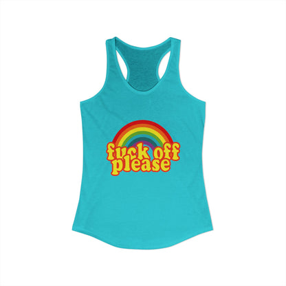 Women's Ideal "F*ck Off Please" Racerback Tank
